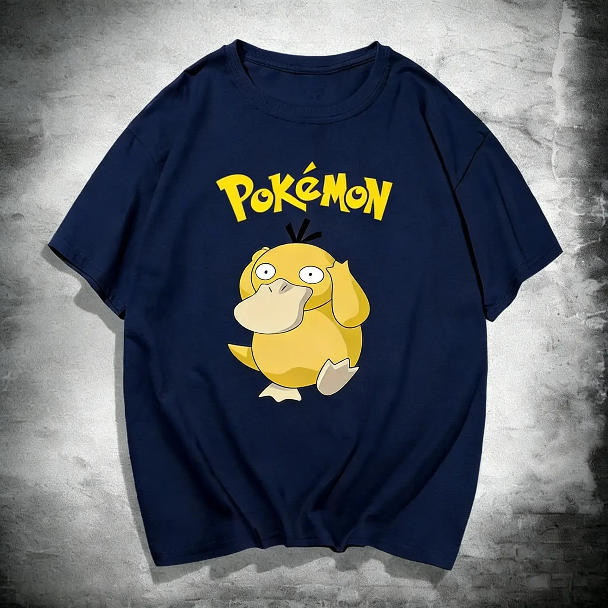 Unisex Oversized Pokemon Psyduck T Shirt Man Kids 2026 Summer Y2k Short Sleeve Tee Tops Streetwear Casual Parent-child Clothing view 5