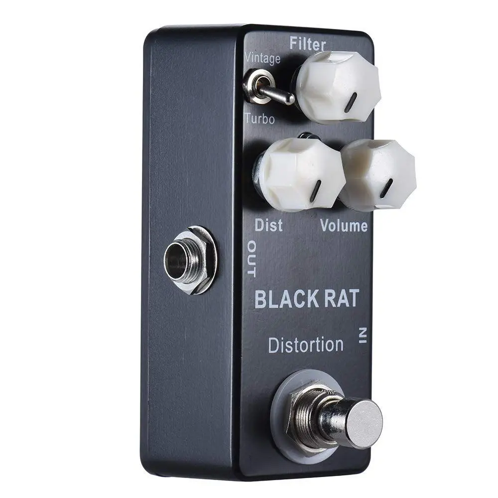 Mosky Black RAT Distortion Mini Guitar Effect Pedal