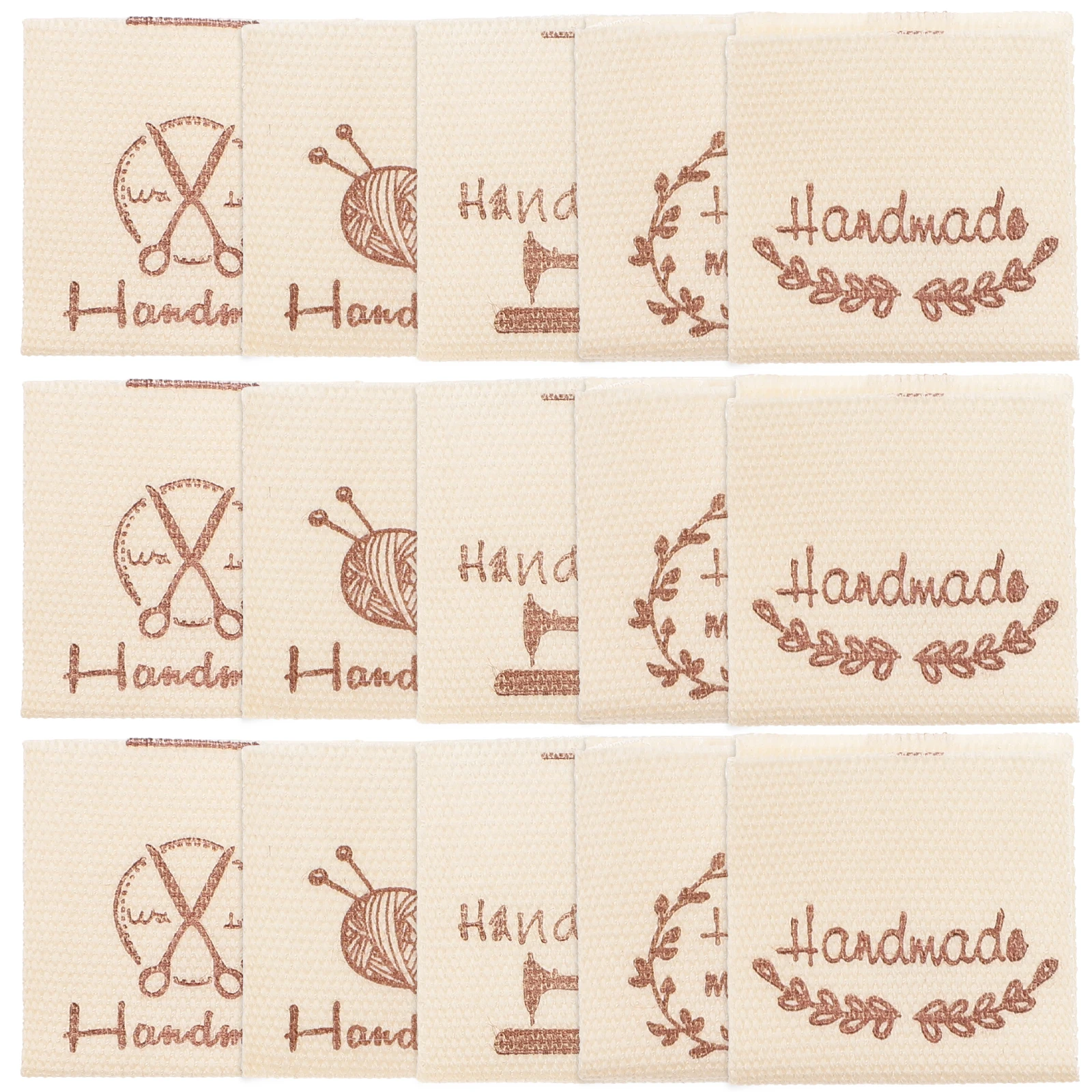 

100pcs Sewing Labels Handmade Tags for Clothing Fabric DIY Cotton Clothes Tag Craft Accessories Personalized Labels