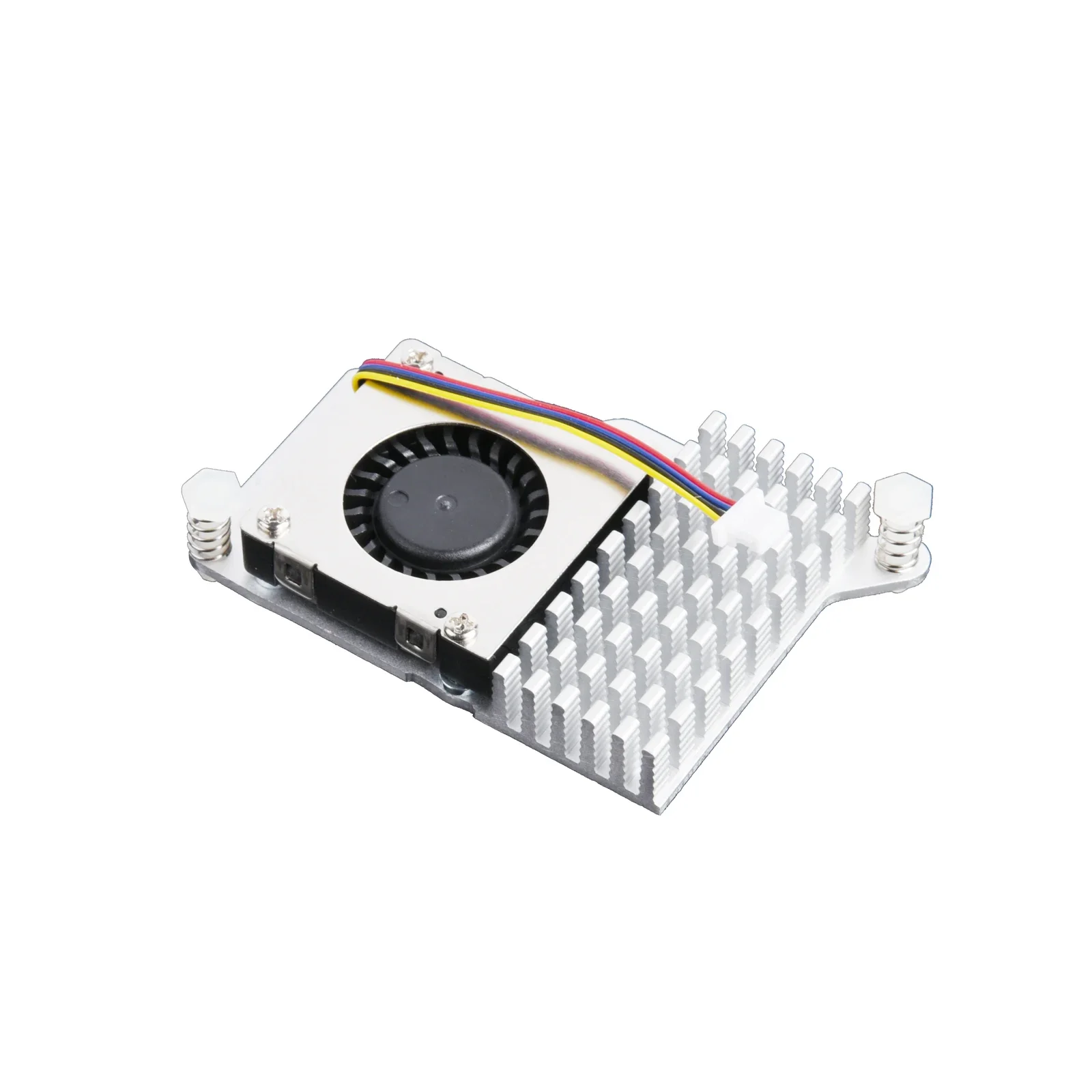 Official Raspberry Pi Active Cooler Fan Anodized Aluminum Heatsink Silver DC 5V Support PWM Speed Control For Raspberry Pi 5