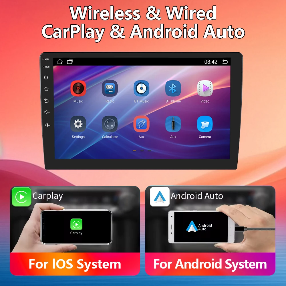 

BOSSCAR Car Radio 2Din Android 12 Auto Carplay Universal 7" 9" 10Inch Multimedia Player for Nissan Honda Toyota Volkswagen