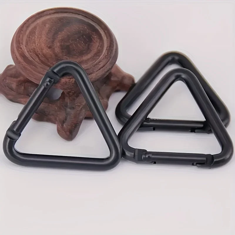 3pcs Spring Gate O Triangle Ring Open Leather Handbag Belt Strap Buckle Connector Key Findings Pendant Snap Clip Trigger Hook