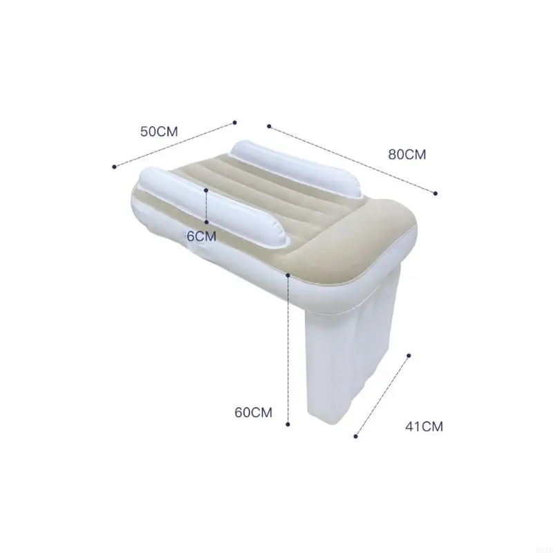 581F 1 ชุดแบบพกพา PVC เตียงเด็กเปลเป่าลม Soft Guard ขนาดกะทัดรัดสำหรับการเดินทาง