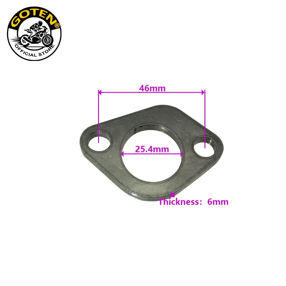 Goten  Exhaust Flange For Predator 212cc GX160 GX200 Generator Go Kart Mini Bike