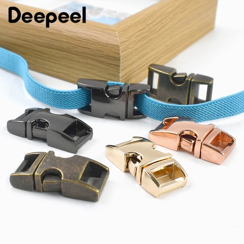 

2/5Pcs 10-38mm Metal Side Release Buckles Backpack Strap Clips Clasp Webbing Pet Collar Adjust Belt Buckle DIY Craft Accessories
