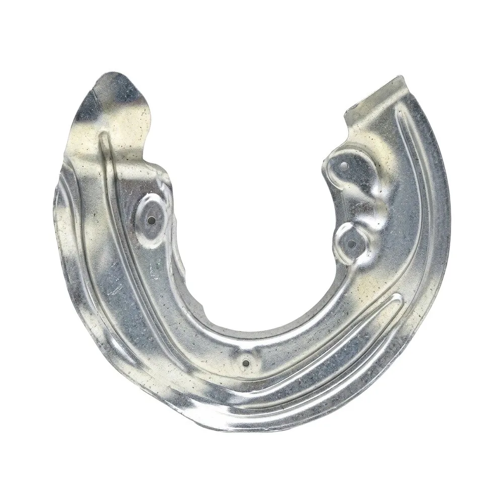 Wheel Hub Guard Brake Dust Shield for Brake for rotor Protection Stamped Metal Sheet Cut-out Layout Silver Finish