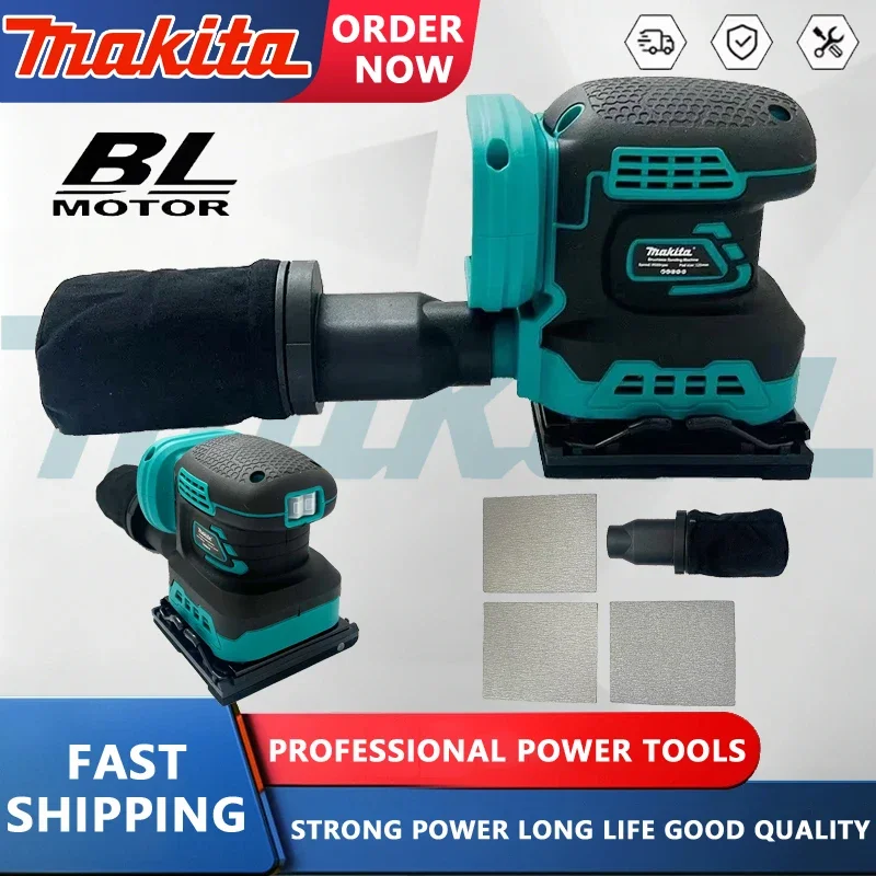 

Аккумуляторная шлифовальная машина Makita, 18В, литиевая, ручная, для полировки мебели, с плоской шлифовальной бумагой