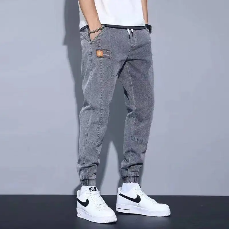 

Men's Denim Jeans Spring Autumn Long Trousers Harlan Sle Casual Faionable Spring Clothing Student Universal Loose Fit