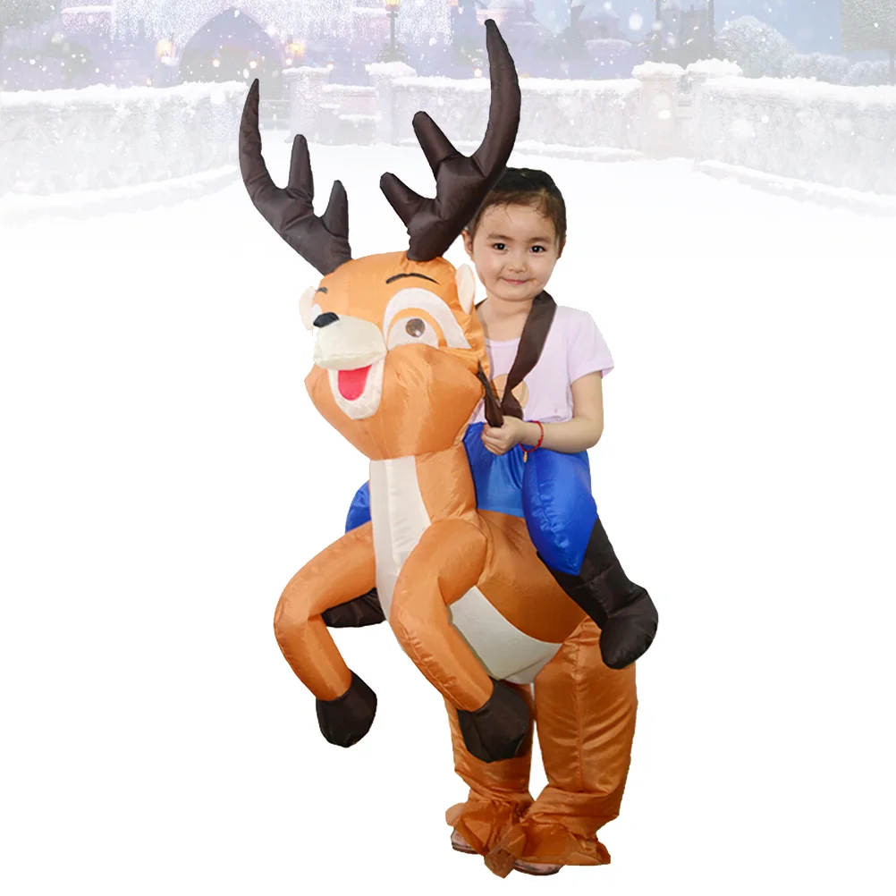 

Inflatable Costume Full Body Suit Xmas Blow up Party Fancy Clothes Elk Outfit Clothing Puppet