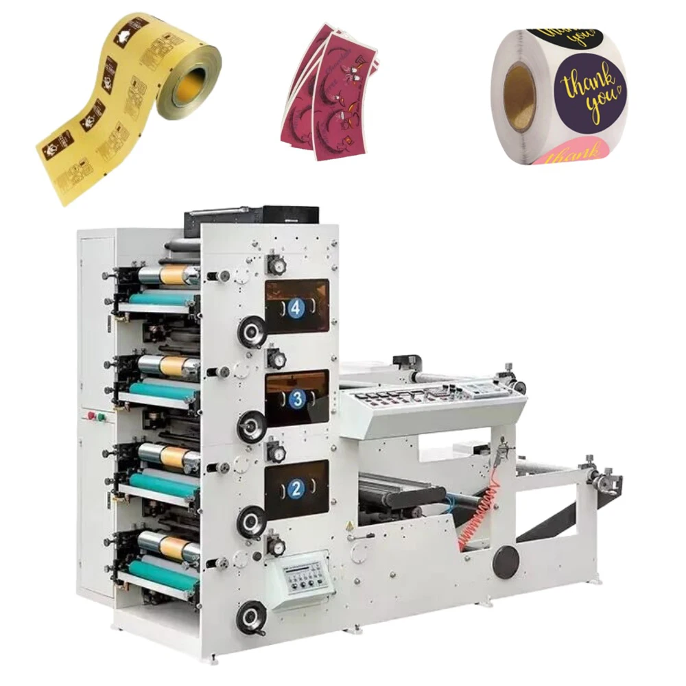 Flexo Roll To Roll Pet Pe Pvc Pet Bopp Plastic Sachet Foil Aluminium Film Printing Machine
