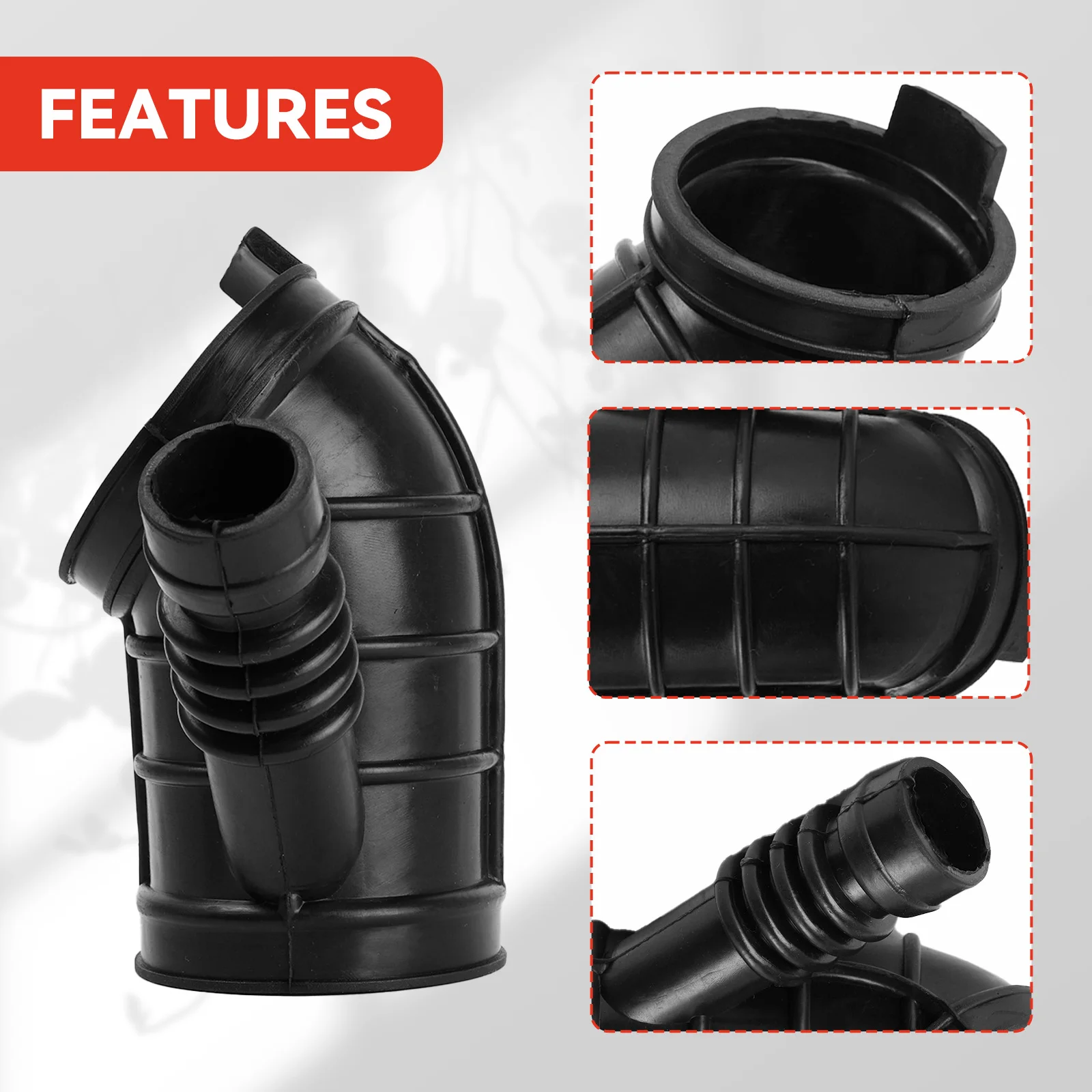 Air Intake Pipe Boot Cleaner Hose For BMW 3ER 5ER E46 320i 323i 325i 328i 330i E39 Z3 E36 M52 M54 525I 528I 1435627 13541705209 view 4