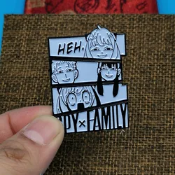 Anime Spy X Family Brooch Cute  Figure Metal Badges Lapel Button Pins For Women Girls Cosplay Manga Jewelry