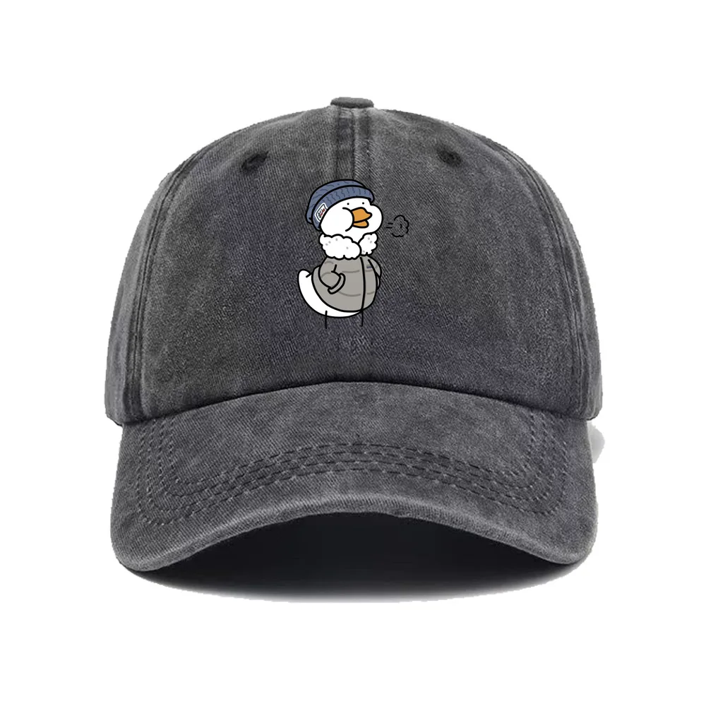 قبعة بيسبول مطبوعة بشكل لطيف، قبعة كلاسيكية منقار البط للرجال والنساء، للسفر في الهواء الطلق، حماية من الشمس والتظليل