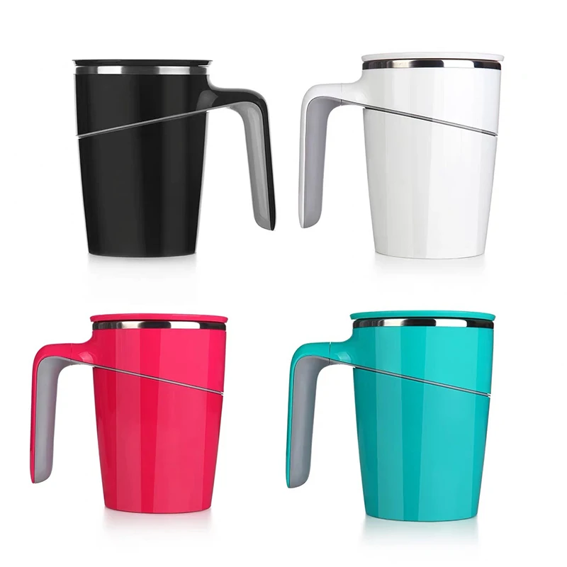 Not Pouring Cup Innovation Magic Sucker Splash Proof Nonslip ABS Double Insulation Home Tea 304 Stainless Thermos HomeTea Mug - view 4