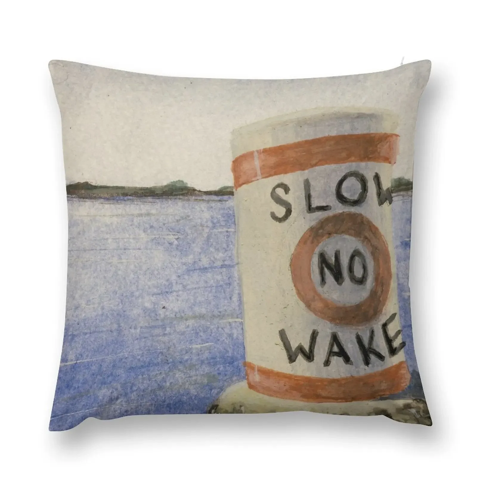 Slow No Wake Buoy Throw Pillow Cushions For Children Pillowcases pillow