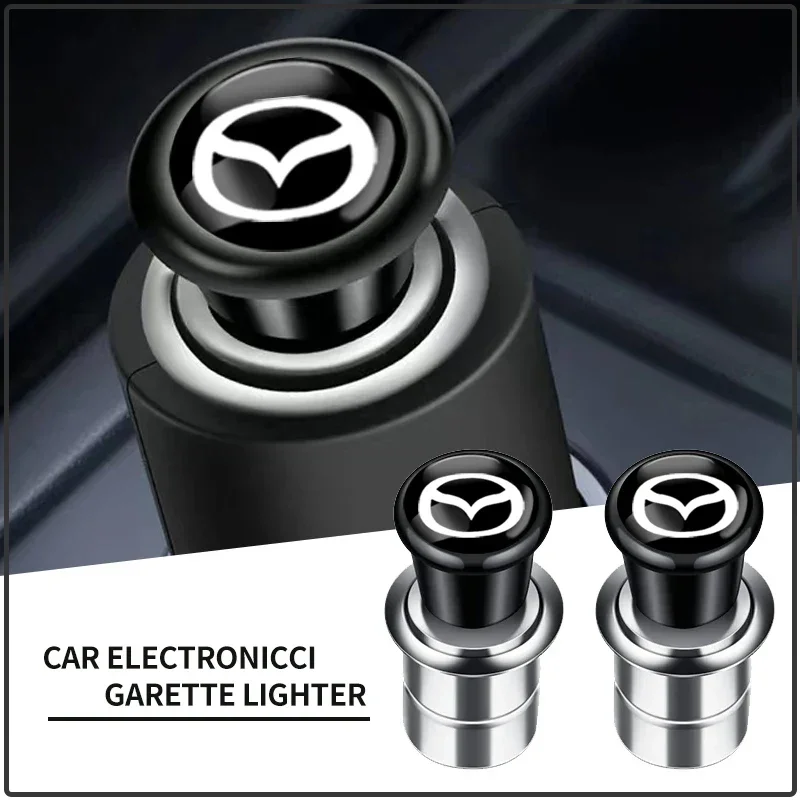 Car Cigarette Lighter Plug Adapter Portable Power Outlet For Mazda 3 6 5 Atenza CX3 CX5 MX5 CX7 Axela CX30 CX90 CX60 Car Sticker