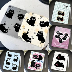 Cute Black Cat Ipad Case for IPad 5th 6th 7th 8th 9th Gen Case IPad Pro 11 12.9 Mini 6 8.3 Inch 10.5 10.9 11 Air 3/4/5/6 Cover