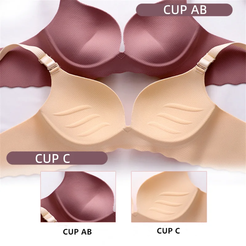2023 New Candy Color Bra Corset Wireless One-Piece Sexy Underwear Gather Push Up Bra Lingerie Seamless Bralette Soutien Gorge
