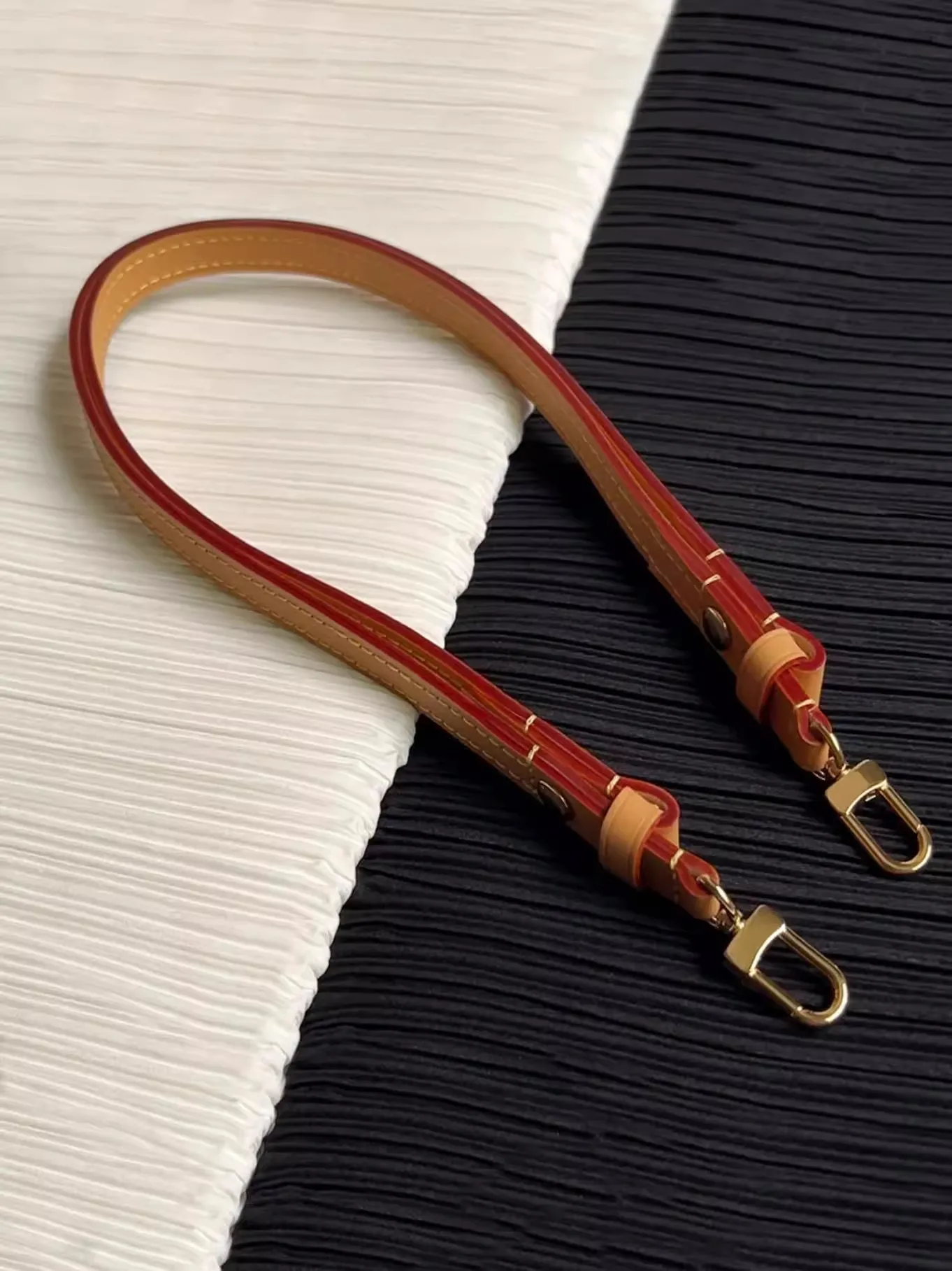 LST262 tanné végétal véritable cuir Vachetta chaîne perlée bretelles réglables pour Speedy20 sac à main sangle de sac de luxe