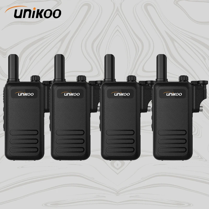 

4 Pcs UNIKOO UK272 Walkie Talkie Long Range IP67 Waterproof Durable Portable ht Two-way Radio Transceiver for Hunting Camping