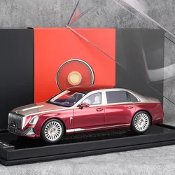 MH Motorhelix 1:18 Hongqi Guoya Simulation Limited Edition Resin Metal Static Car Model Toy Gift