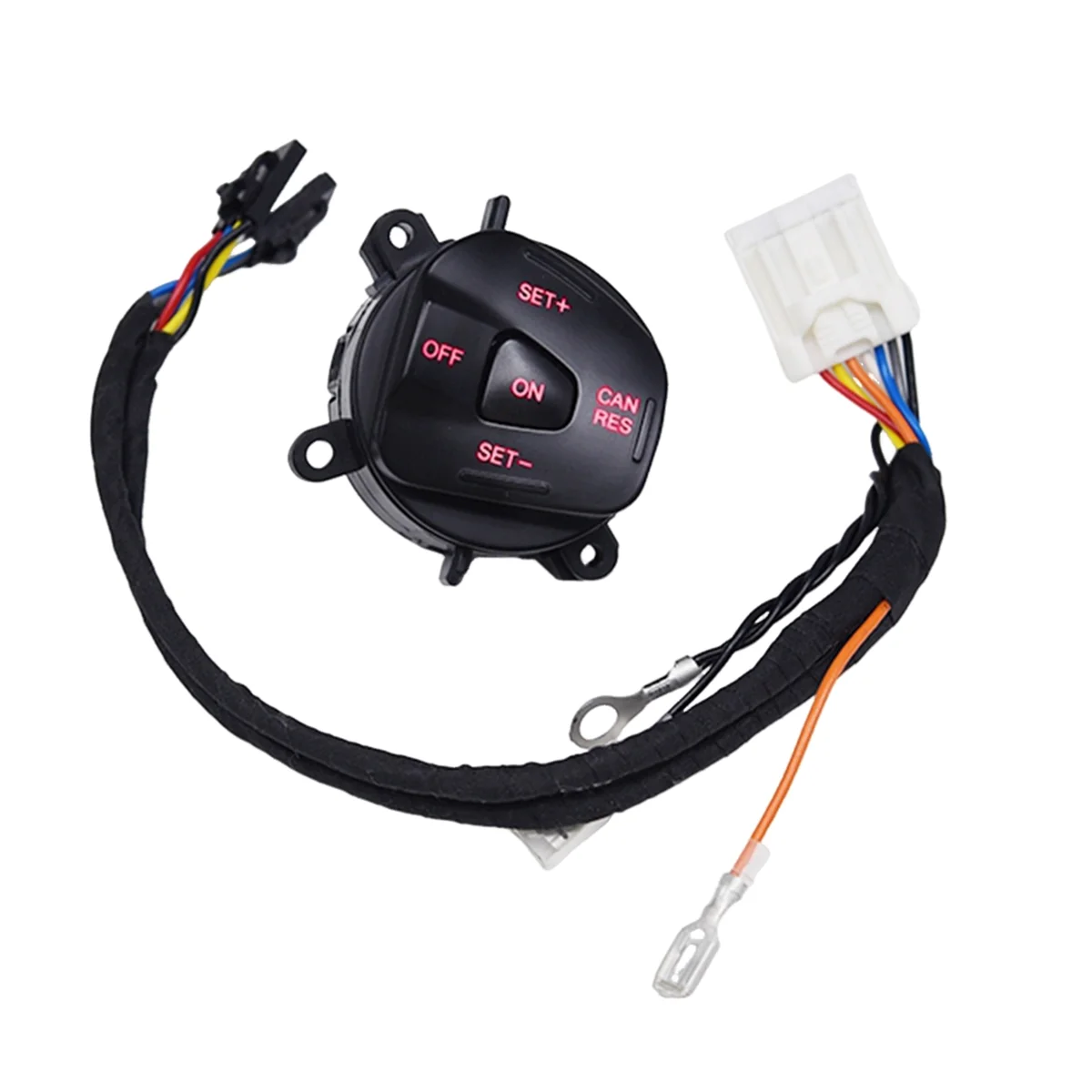 

Car Red LED Steering Wheel Right Cruise Control Switch Button with Wiring for Fiesta MK7 Escort