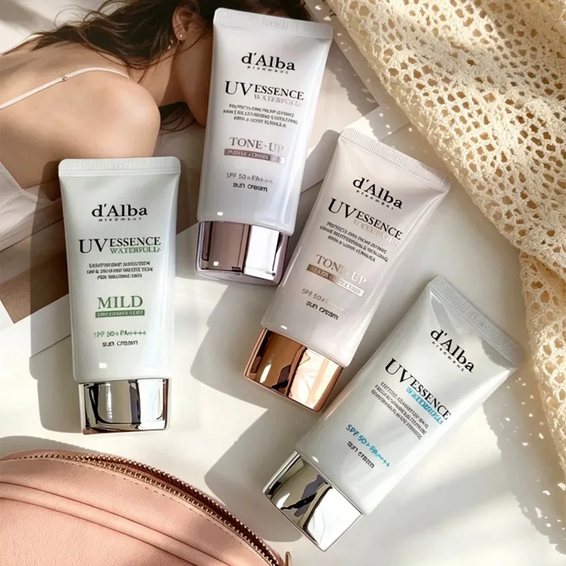 D'ALBA PIEDMONT Brand Isolation Sunscreen Full Line SPF50+ PA++++ Pre Makeup Isolation Cream Lightweight Texture Portable Travel