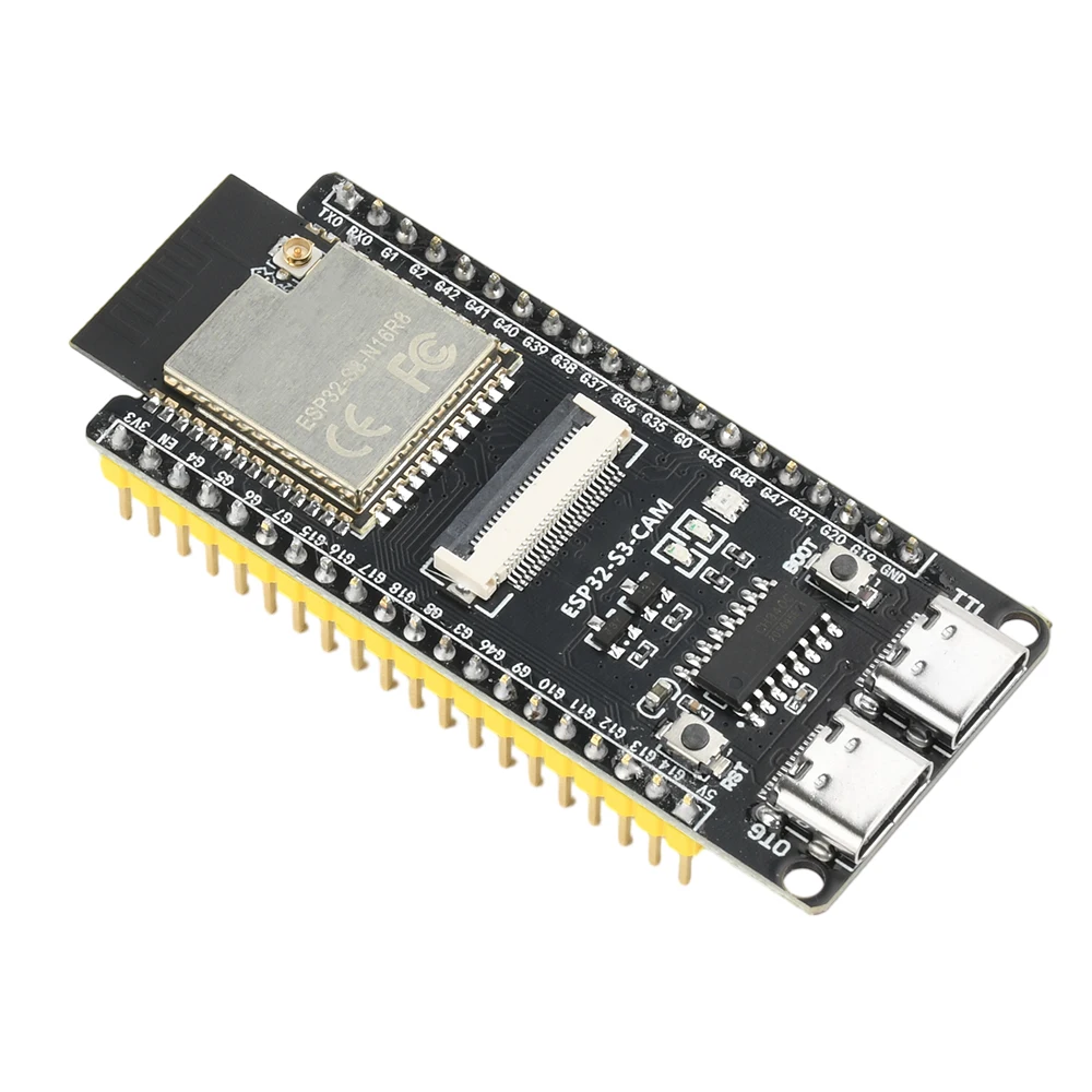 ESP32-S3-CAM development board WIFI Bluetooth core board Camera module onboard ESP32-S3-N16R8 module CH340 dual TYPE-C interface