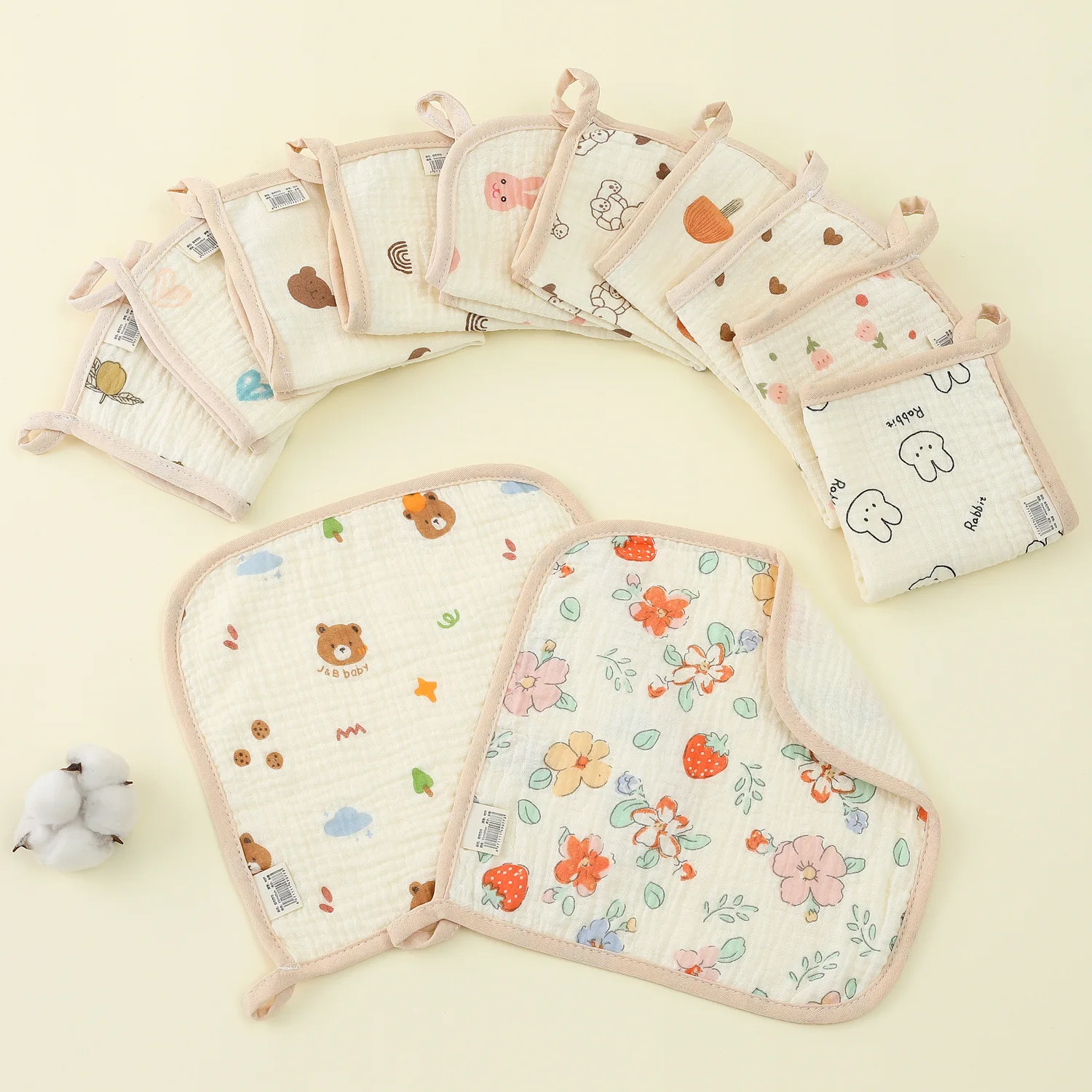 5Pcs Bandanas Bebe …