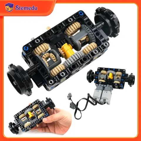 MOC-19788 Tank Fjärrstyrt Styrsystem Byggklossar Kit med L-motorer 66st ABS Pedagogiska STEM-leksaker Klossar Barn Present 8 best sales Lego RC-stridsvagn - №7