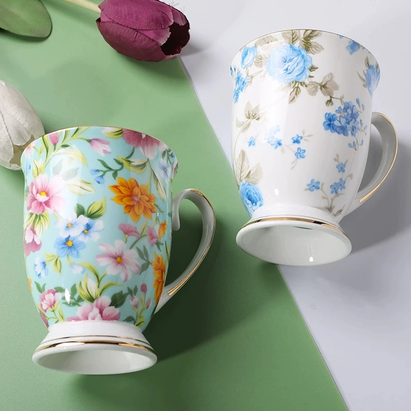 

bone china cafeteira coffee cup, porcelain taza ceramic cup, elegant coffe mug wedding present, espresso cup royal300ML