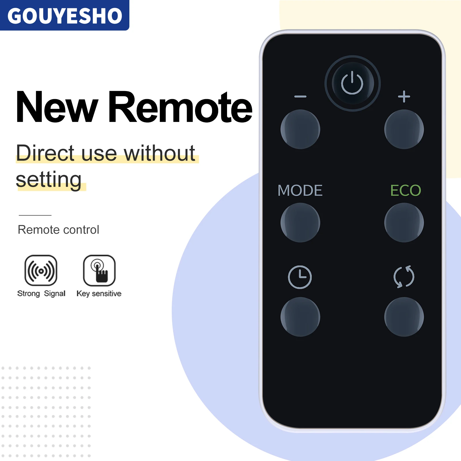 

New Remote Control For Delonghi Tower Heater HFX25S20 HFX26S15WCA HFX27S15SBCA