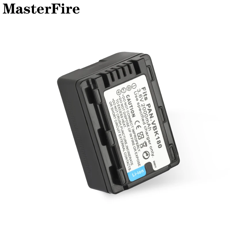 3.6 فولت 2000 مللي أمبير بطارية ليثيوم أيون قابلة للشحن VW-VBK180 VW VBK180 لباناسونيك HDC-TM55 TM40 SD80 HS80 SD60GK SDR-S45 بطاريات