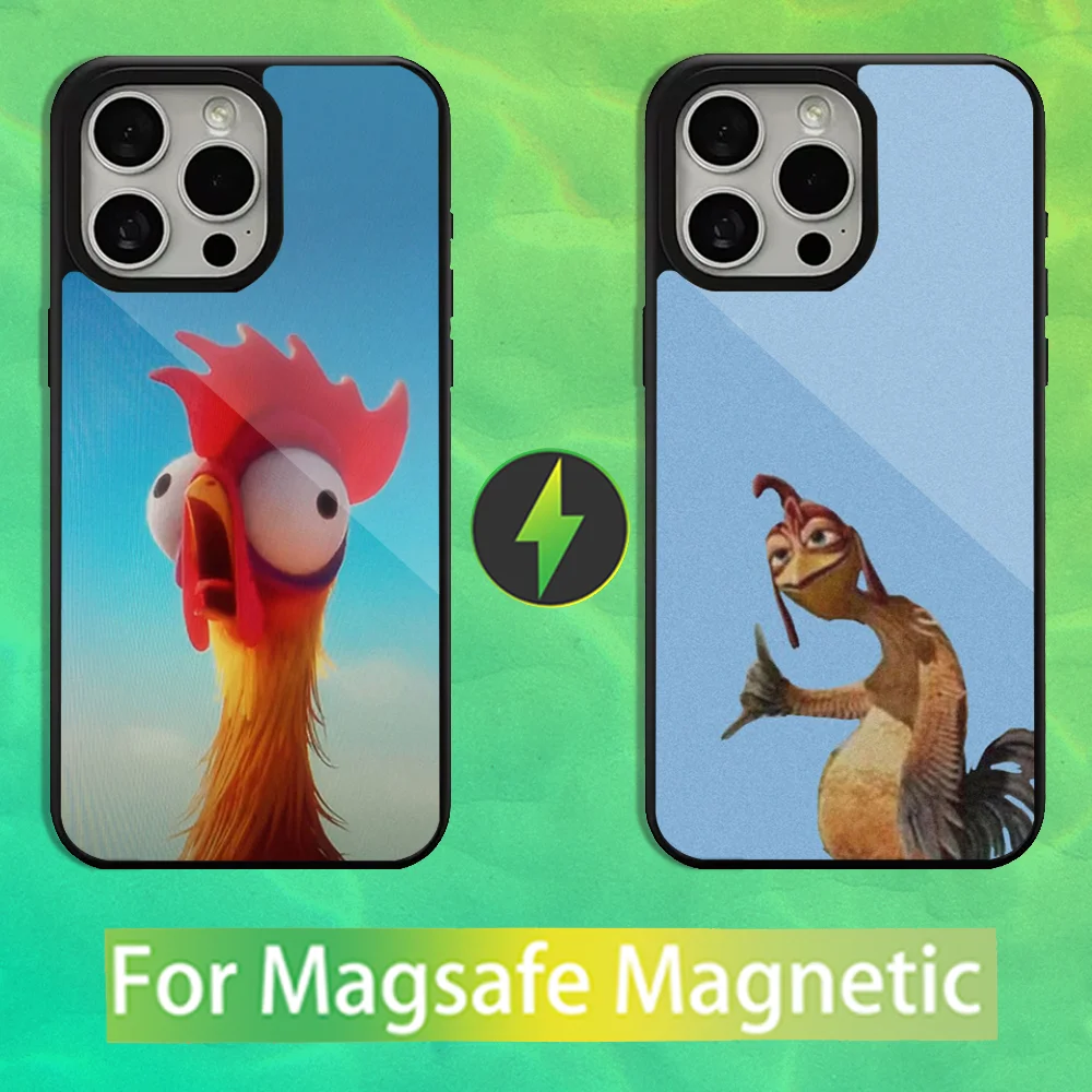 

UP Cute Chicken J-Joe S-Surfs Phone Case For iPhone 16,15,14,13,12,11,Pro,Max,Plus,Mini,Magsafe,Magnetic Wireless Charging Case