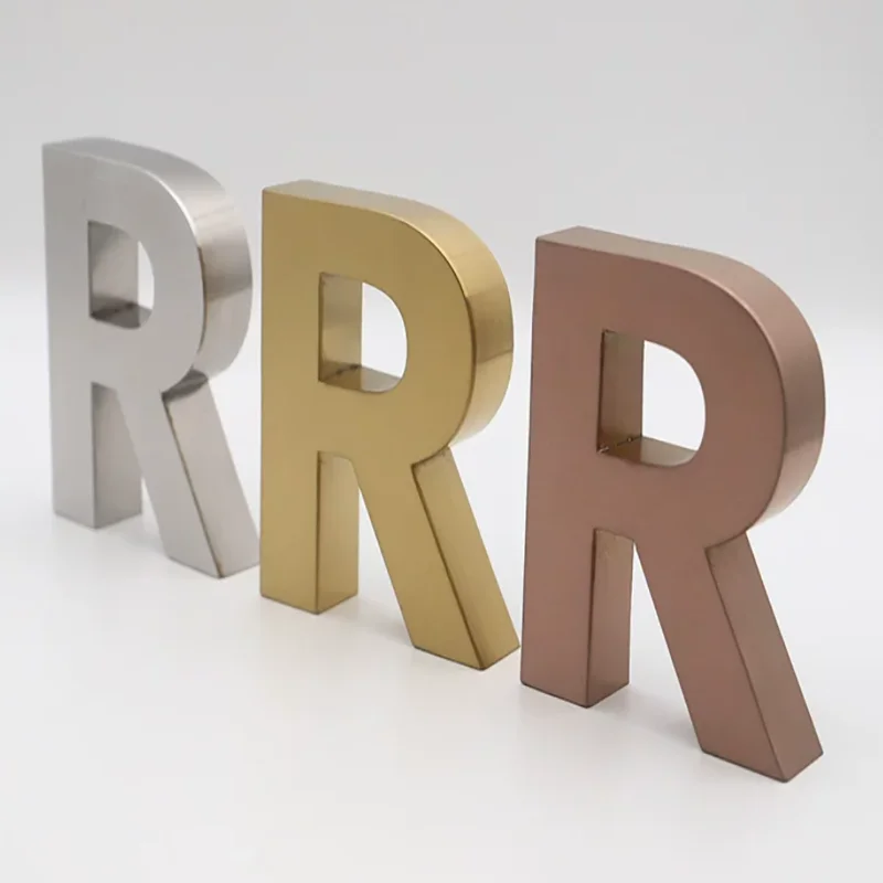 Custom 3D Metal Letter Sign For Business Shop Branding Personalized 3D Wall Decor Advertising Indoor Outdoor Business Decor - view 4