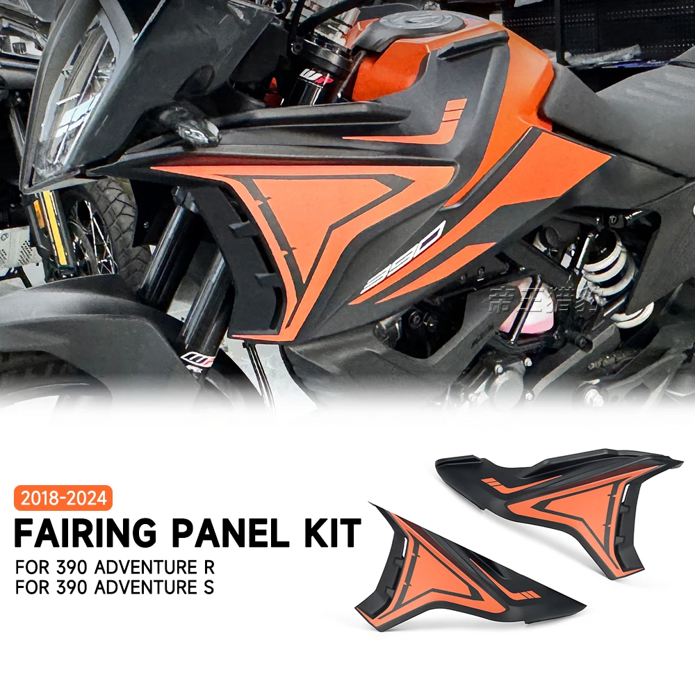 For 390adv 390 ADV Adventure R S 2018-2024 2023 Motorcycle Front fairings Side Panels Kit Wind Deflector Windscreen Plate Cover