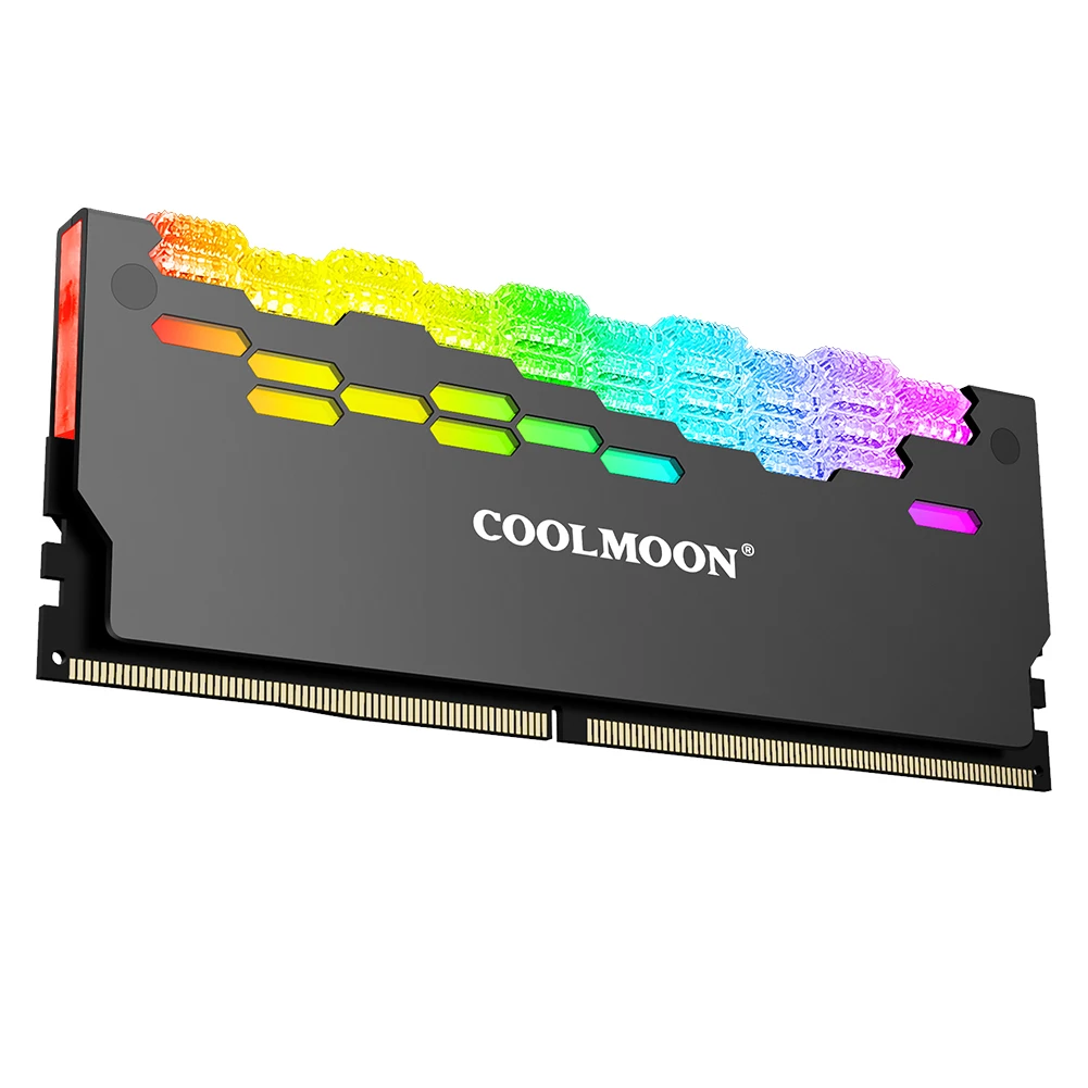

COOLMOON RA-2 RAM Heat Sink Cooler ARGB Colorful Heat Spreader for PC Computer