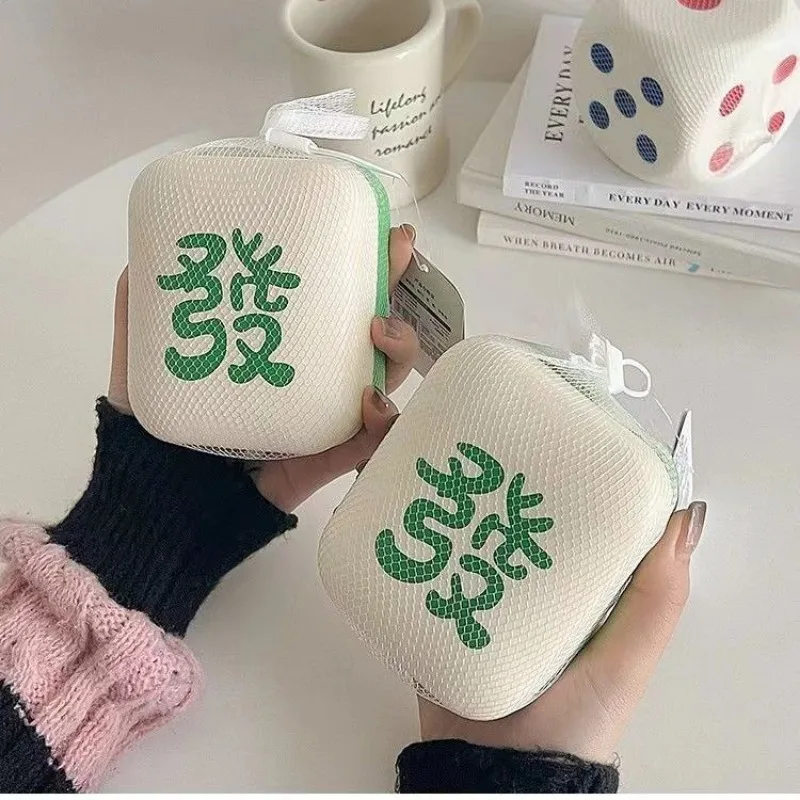 Jouet de décompression de pincement de dés de Mahjong chinois, rebond lent drôle, mentaires oriel du bout des doigts, instituts soulignés, jouets à presser, cadeau pour enfants et adultes