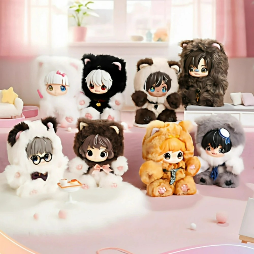 

Figueroa Baby Cat Meow Star Romantic Escape Blind Box Movable Eyes Kawayi Exquisite Cartoon Doll Collectible Toy Pendant Gift
