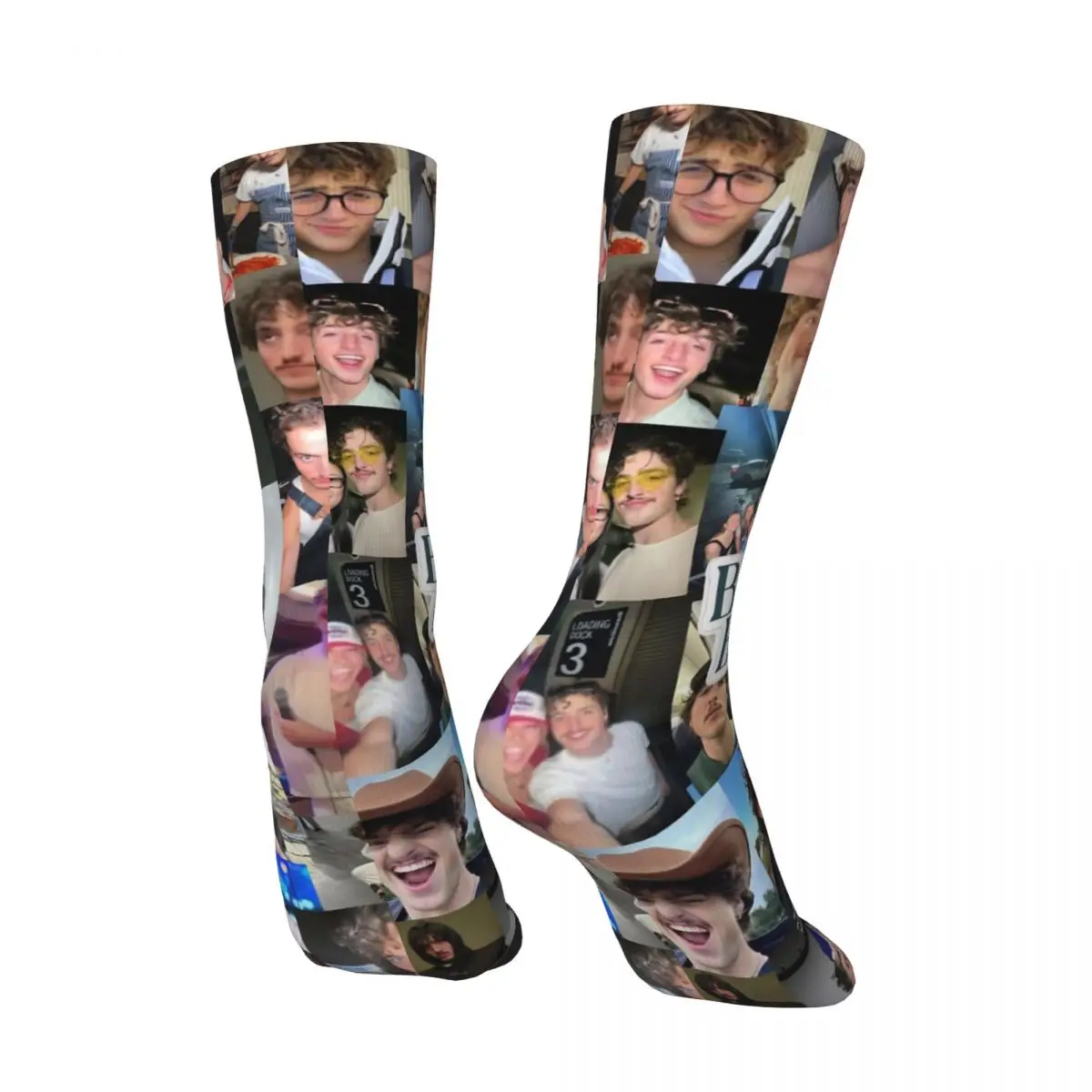 ベンソン・ブーンアメリカの歌手ストッキングカップルソックス暖かいソフトファッションソックス秋アウトドアスポーツ滑り止めプリントソックスギフト
