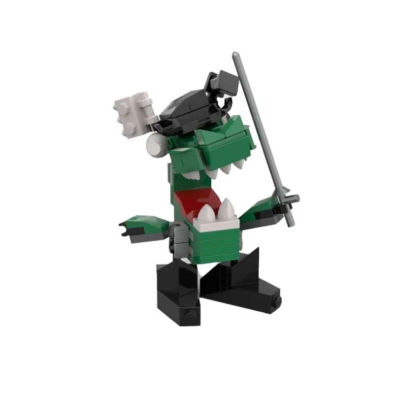 

70 шт. MOC креативные строительные блоки, модель зеленого монстра, образовательная сборка, игрушки «сделай сам» для мальчиков и девочек, идеальные подарки на день рождения