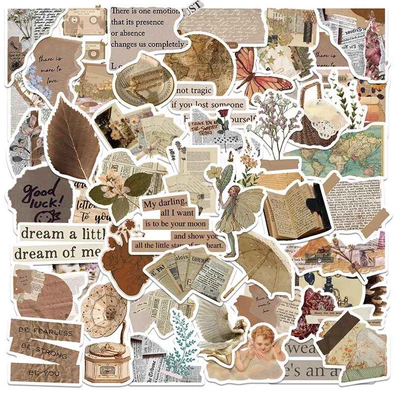 52-260PCS Retro Graffiti สติกเกอร์กันน้ําตกแต่งกีตาร์แล็ปท็อปโทรศัพท์หมวกกันน็อกแก้วกระเป๋าเดินทาง DIY Cool สติกเกอร์ของเล่นเด็ก