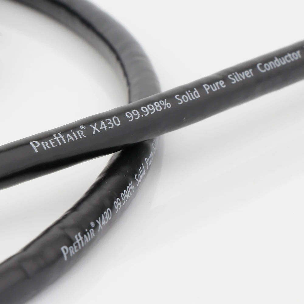 Preffair X430 Audiophile Pure 99.998% Silver HiFi Audio Line 3 Cores Signal Bulk Cable DIY RCA / XLR Balance Cables