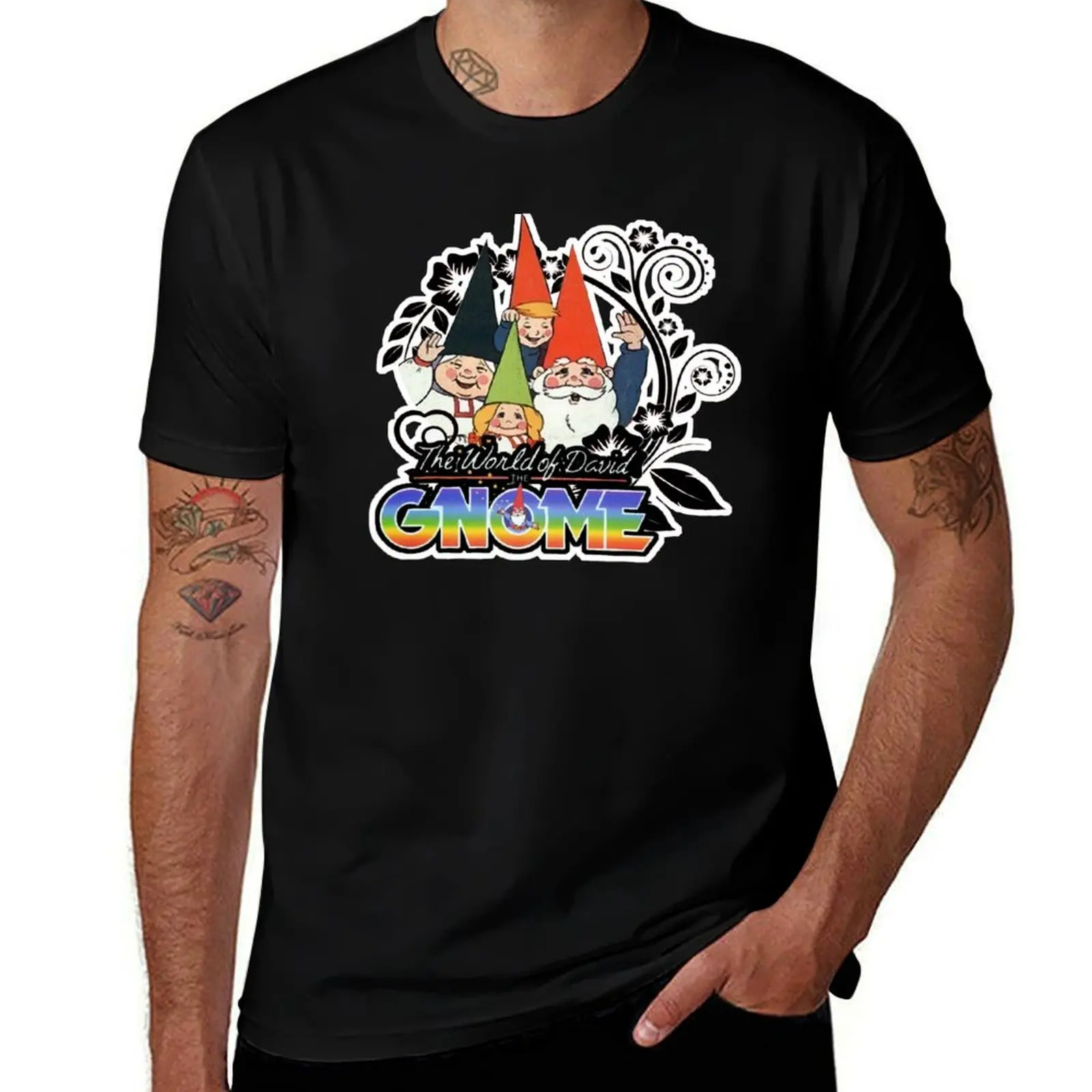 

80s shirts David of cotton Tribute the for shirt the funny t anime man Kingdom Gnome 90s t tshirt T-Shirt gnome man for