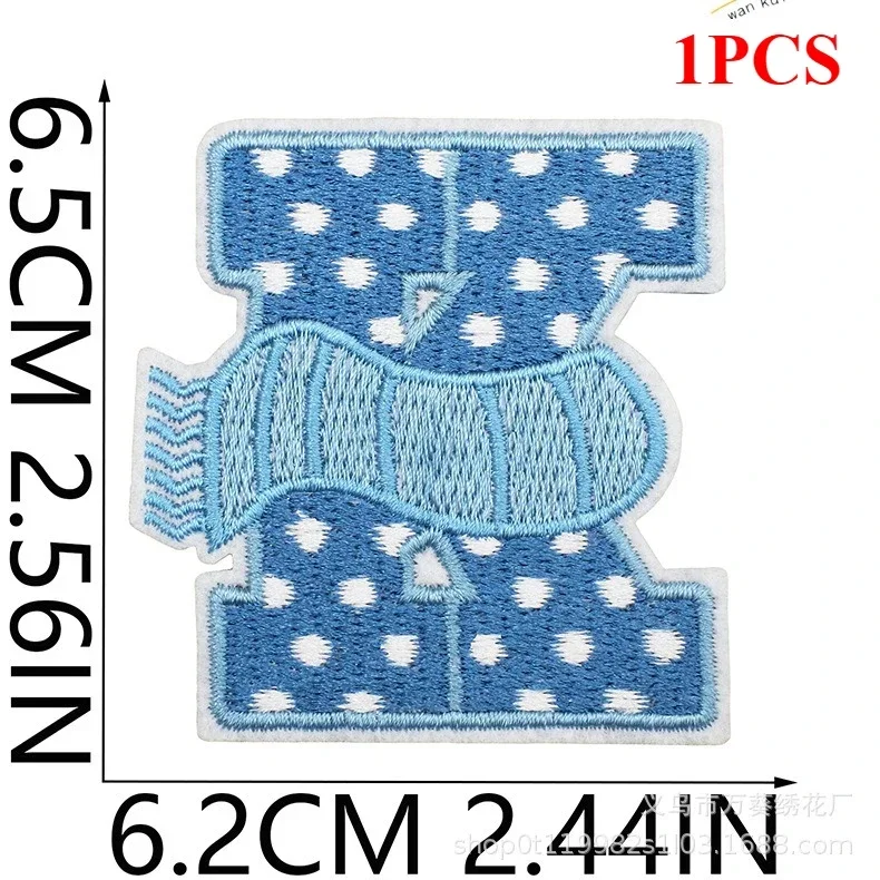 Winter Theme Letter Embroidery Cloth Sticker Clothes Decoration Embroidery Label Snowman Patch Sticker Warm Gloves Embroidery