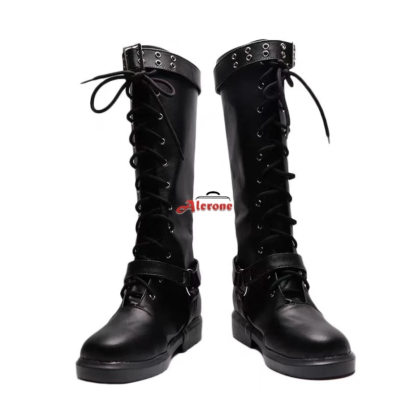 

Обувь для косплея по аниме Persona 5: черные ботинки Футабы Сакуры для взрослых женщин, обувь для косплея на Хэллоуин P5 Футаба Сакура