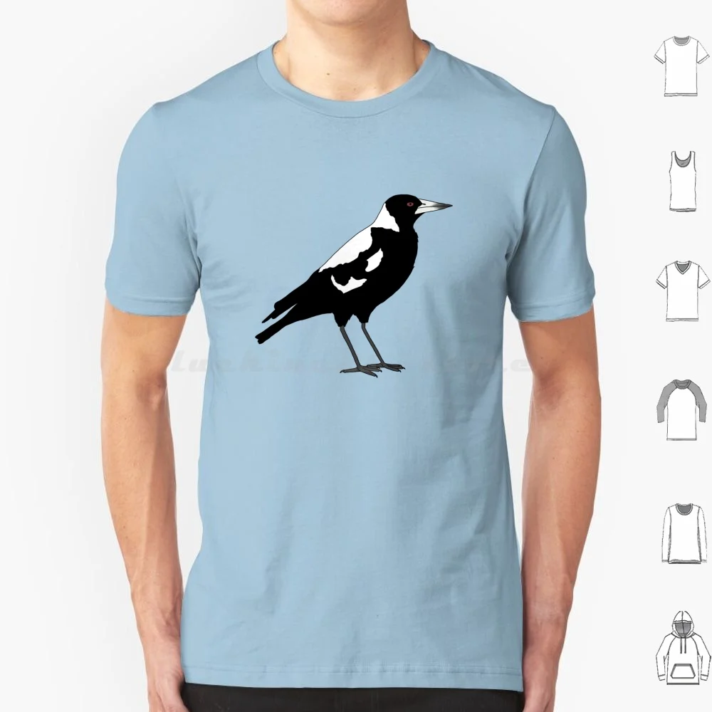 

Футболка с австралийской сорока, большой размер, 100% хлопок, Сорока, Австралия, Австралия, Сорока, австралийские птицы, птица, австралийская птица, наблюдение за птицами