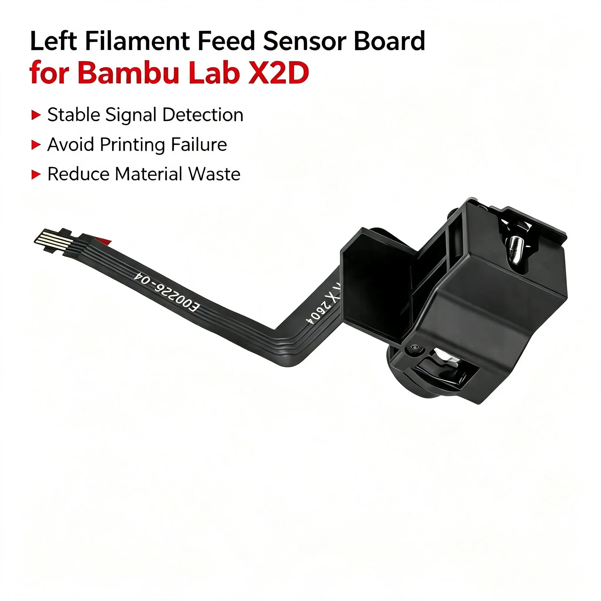 Left Filament Feed Sensor Board for Bambu Lab X2D, Stable Signal Detection Module Avoid Printing Failure Waste Spare Parts