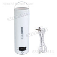 Small Travel Portable Electric Kettle, 500ml Mini Tea Kettle Hot Water Boiler 300W, Fast Boil 304 Stainless Steel White