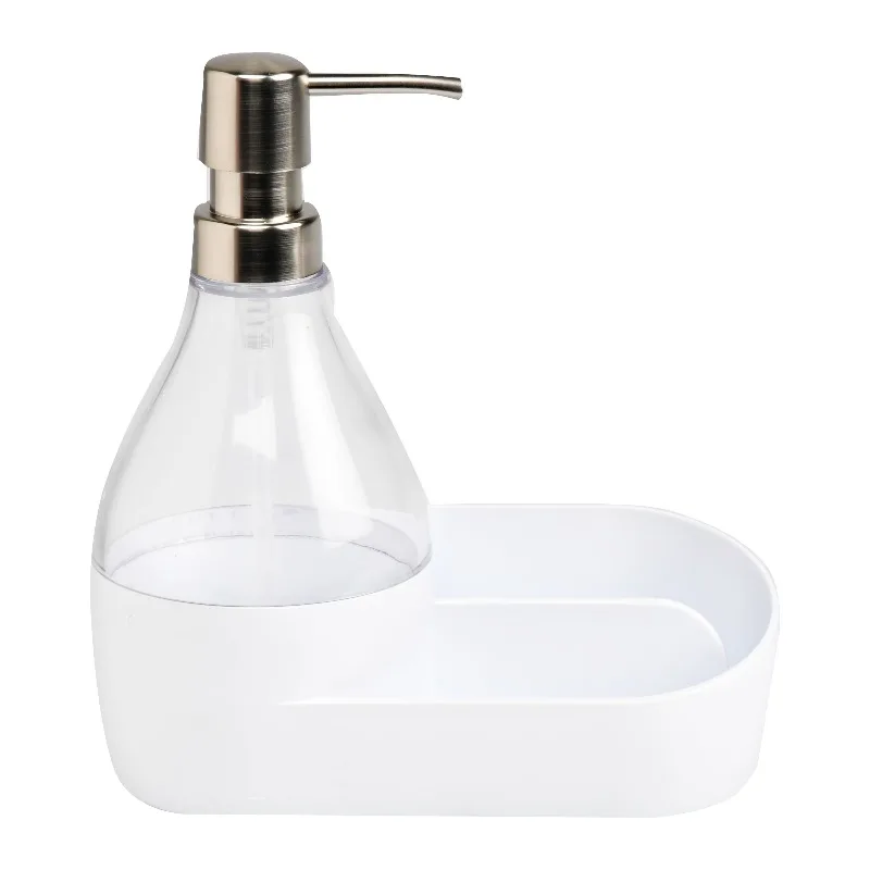 

Soap Pump and Sponge Holder, Soap Dispenser with Built-in Caddy, 17.1 oz (508 ml)